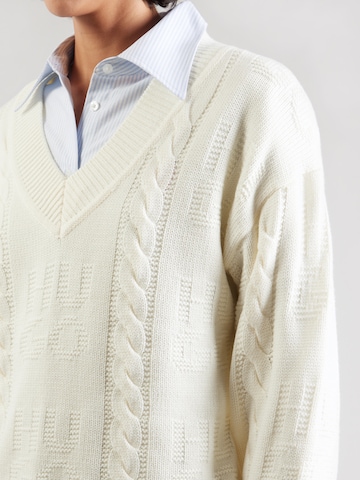 HUGO Sweater 'Sypres' in White