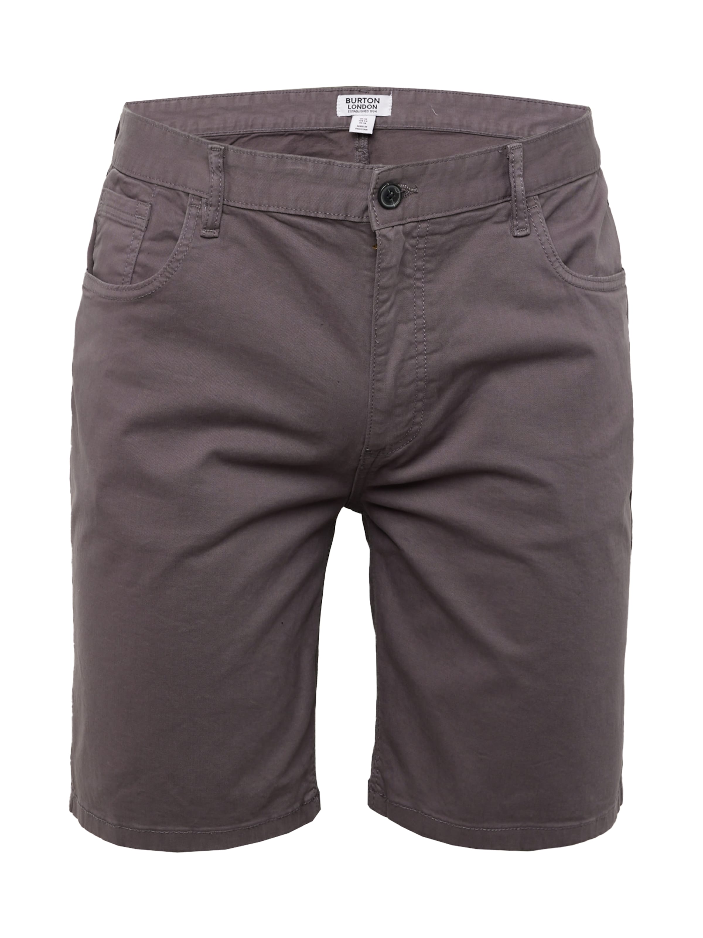 pelēks BURTON MENSWEAR LONDON Standarta Bikses: no priekšpuses