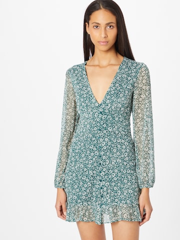 Tally Weijl Shirt dress in Green: front