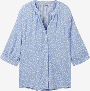 TOM TAILOR DENIM Bluse in Blau: predná strana