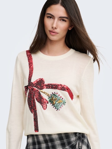 ONLY Sweater 'ONLXmas' in White