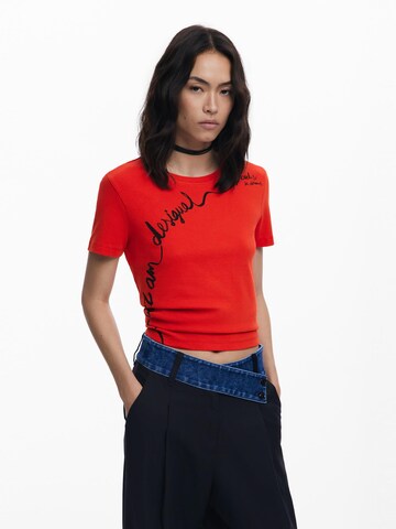 Desigual - Camiseta en rojo: frente