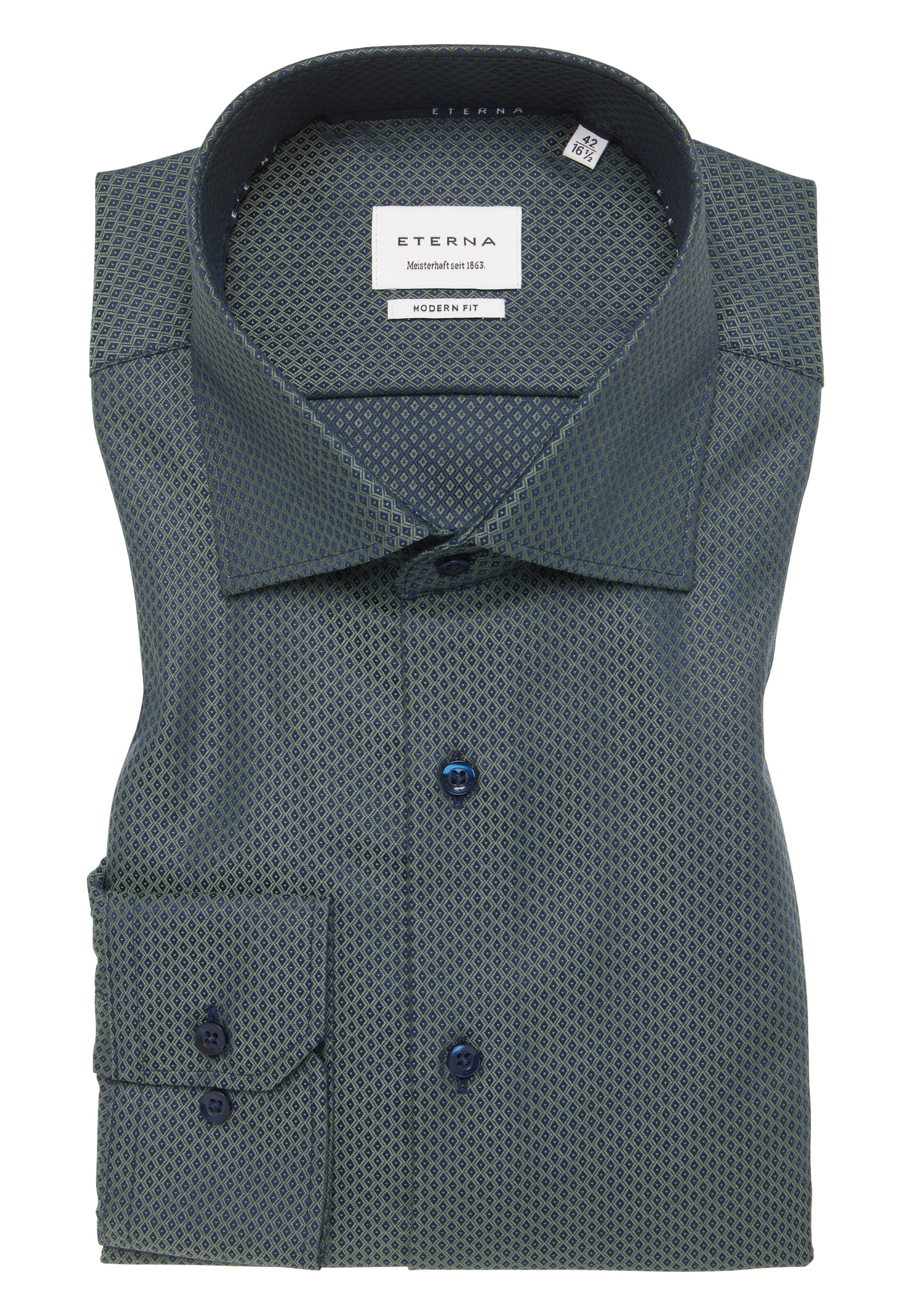ETERNA Slim Fit Hemd in Grün