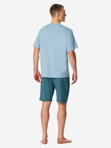 SCHIESSER Pyjama lang 'Casual Essentials' in Blauw