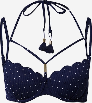 Hunkemöller T-Shirt Bikini Oberteil in Blau: predná strana