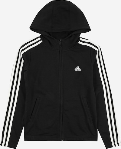 ADIDAS SPORTSWEAR Sportssweatjakke 'Essentials' i sort / hvid, Produktvisning