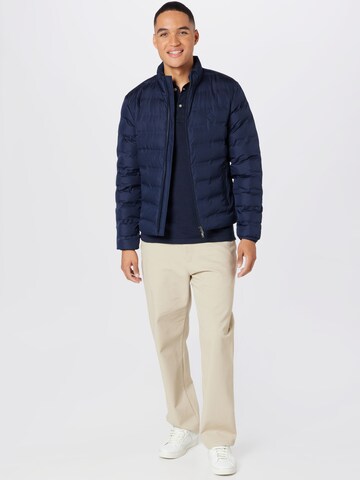 Hackett London Between-Season Jacket 'MOTO' in Blue