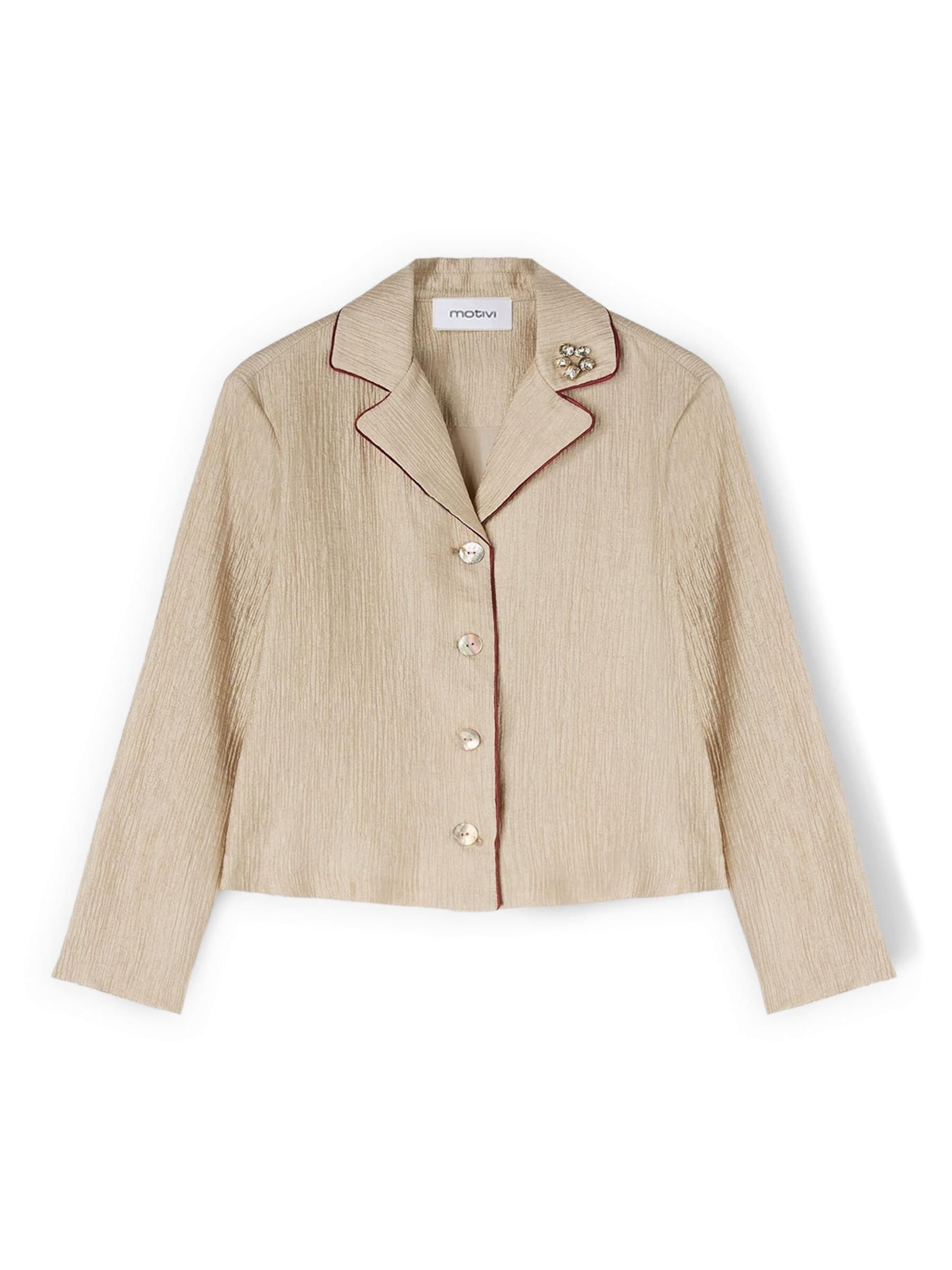 MOTIVI Blouse in Beige: voorkant