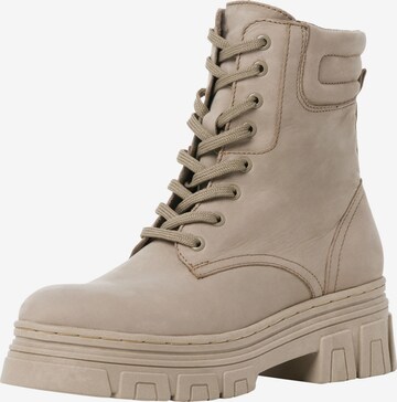 MARCO TOZZI Lace-Up Ankle Boots in Grey: front