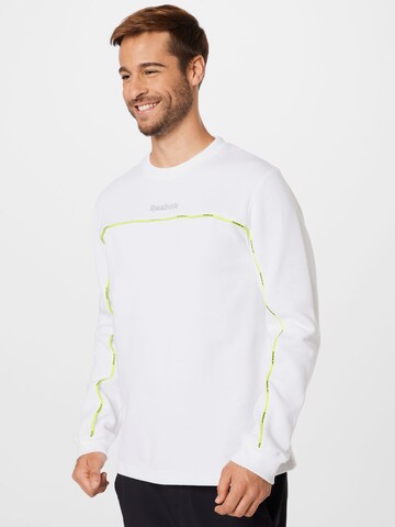 Sweat de sport Reebok en blanc : devant