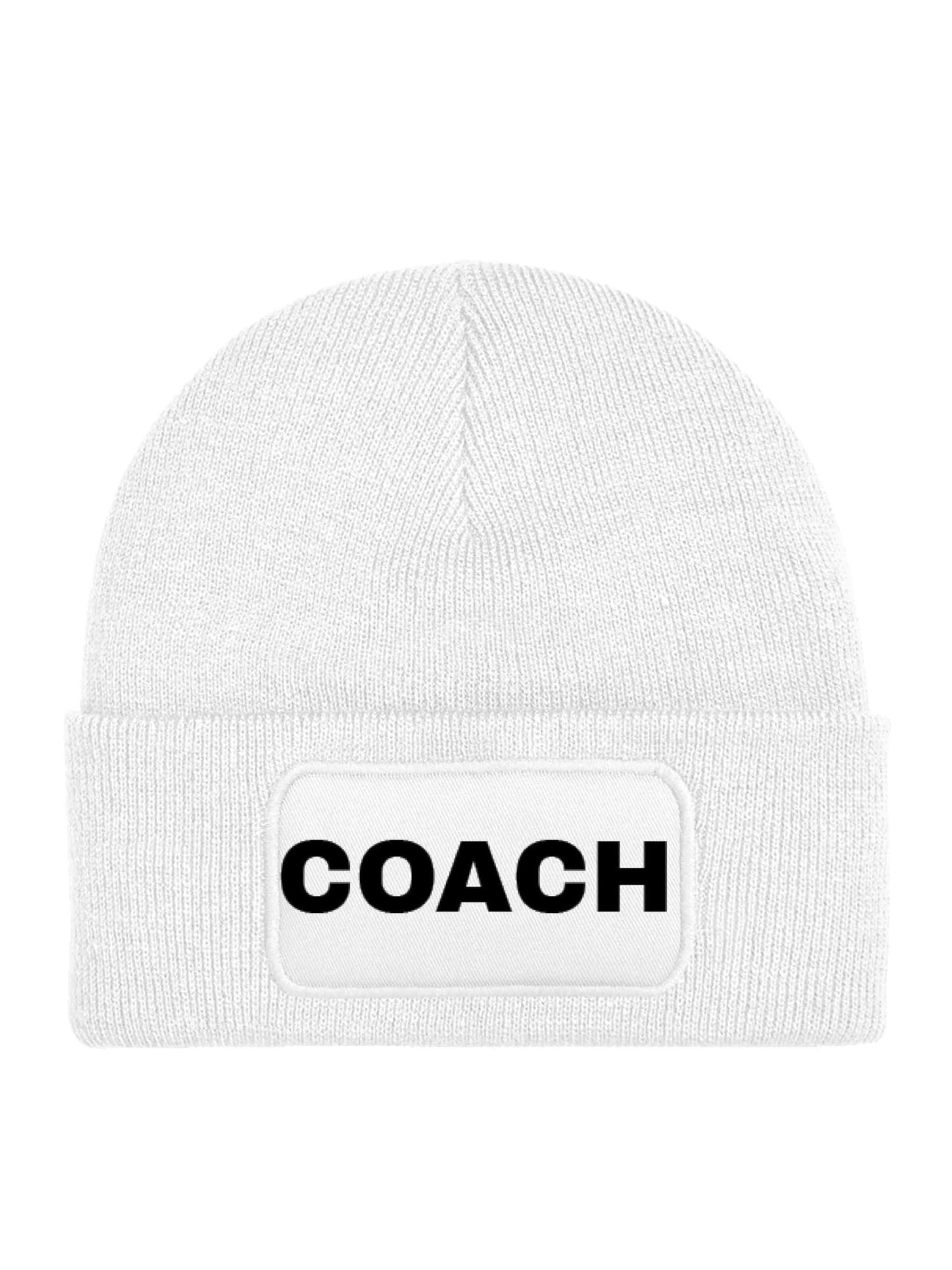 Youth Designz Beanie 'Coach' in White: front