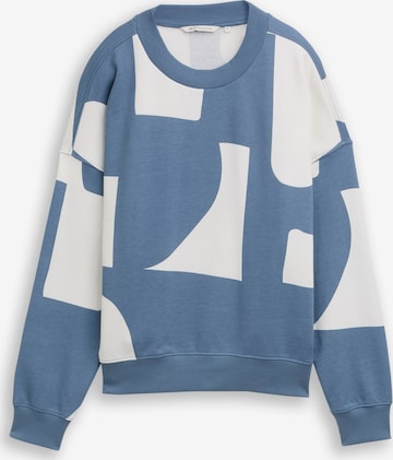 TOM TAILOR DENIM Sweatshirt in Blue: front