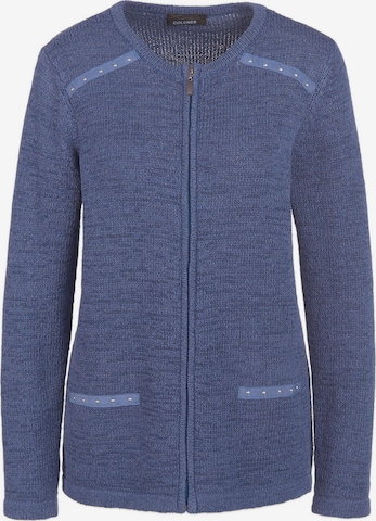 Goldner Knit Cardigan in Blue: front