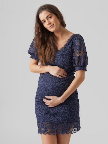 MAMALICIOUS Kleid 'MIVANA' in Blau: predná strana