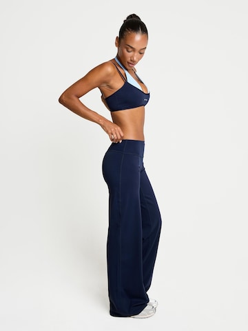 YO-GAYA Bustier Sport bh 'Layered Halter Bra' in Blauw