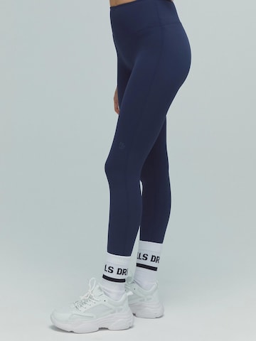 DRILLS Apparel Skinny Leggings 'ACTIVE Scrunch Leggings' in Blue