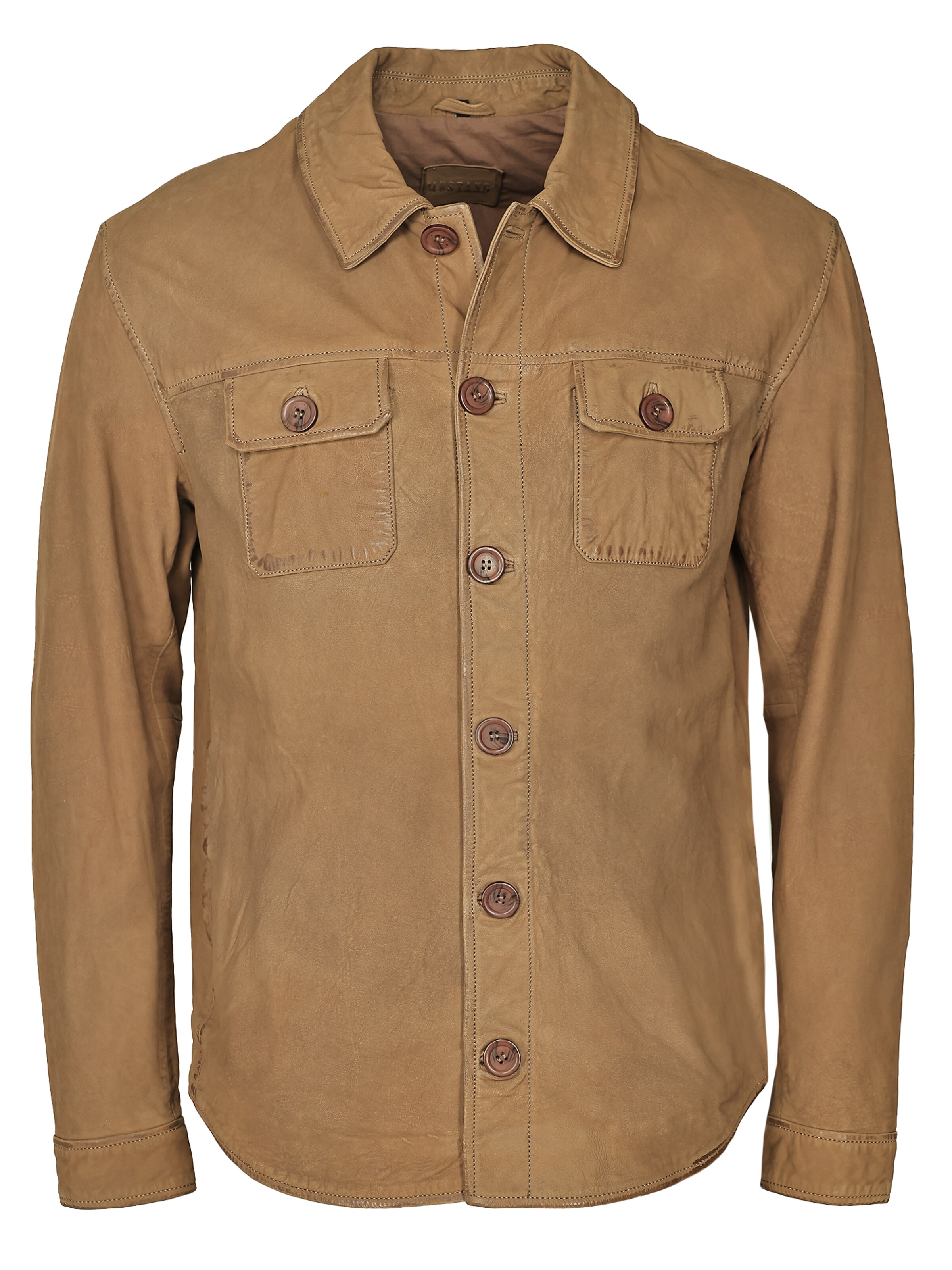 MUSTANG Tussenjas in Bruin: voorkant