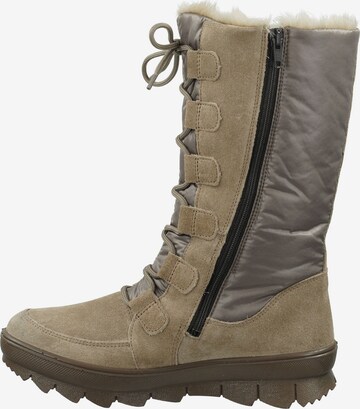 Legero Lace-Up Boots in Beige