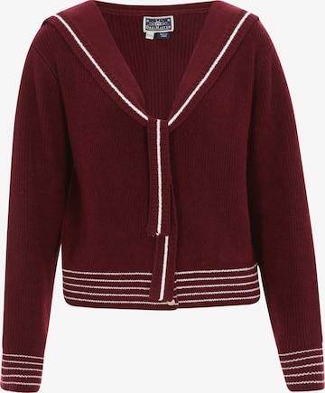 Cardigan DreiMaster Maritim en rouge : devant