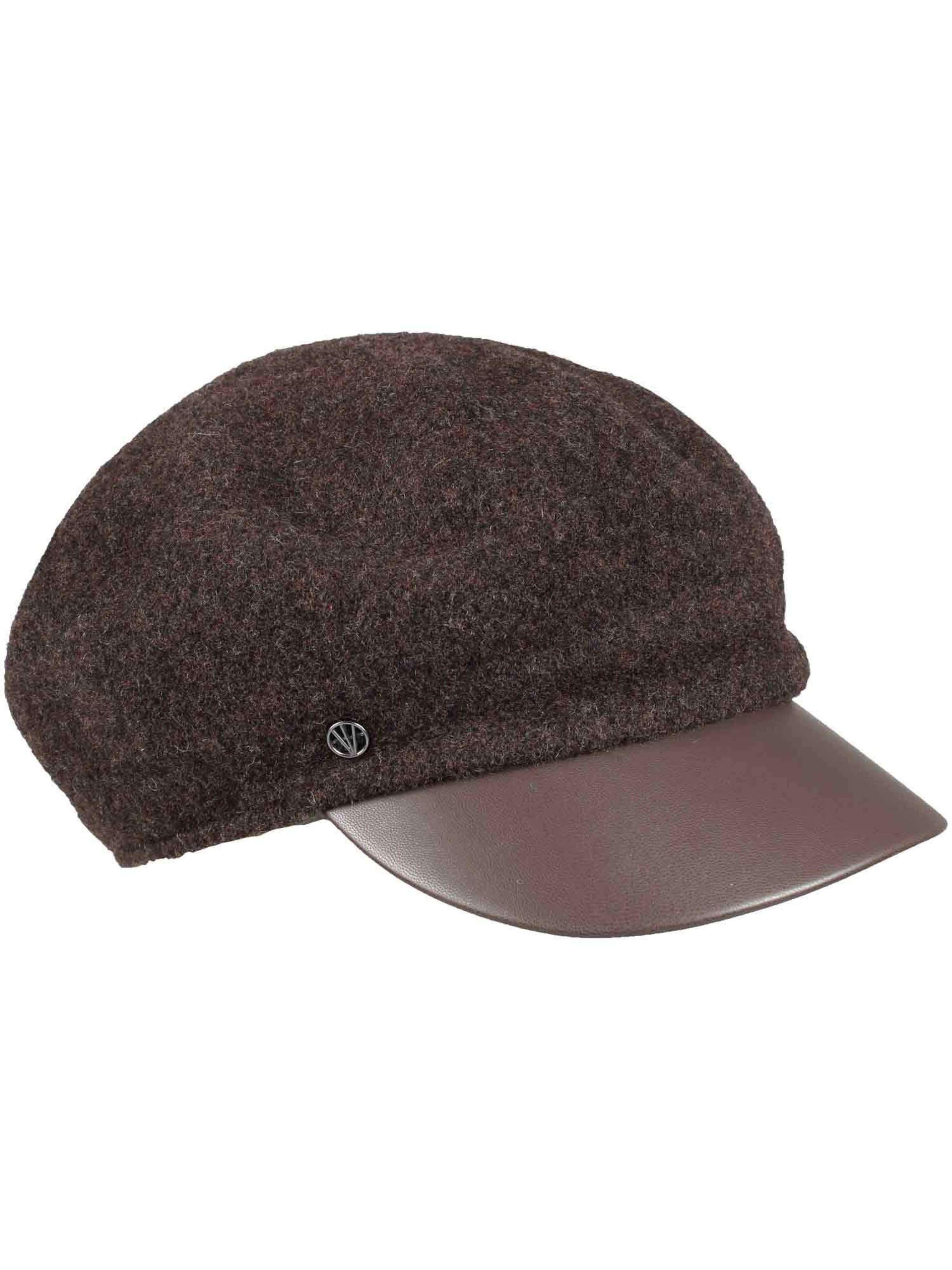 LOEVENICH Beanie in Brown: front