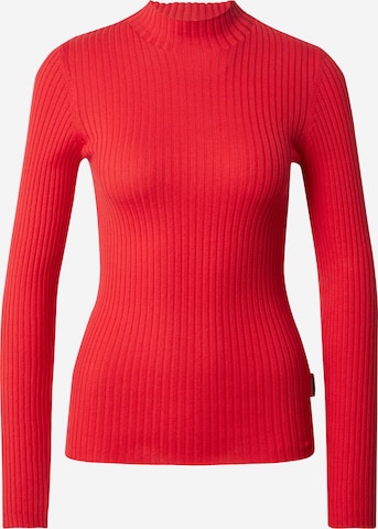 ARMEDANGELS Sweter 'ALAANI' w kolorze czerwony: przód
