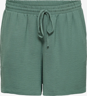 Vero Moda Curve Loosefit Housut 'VMCALVA' värissä vihreä: etupuoli