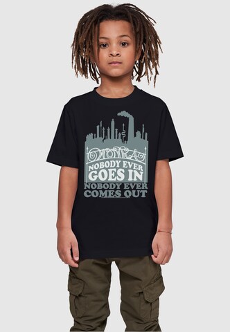 ABSOLUTE CULT Shirt 'Willy Wonka - Nobody Goes In' in Black: front