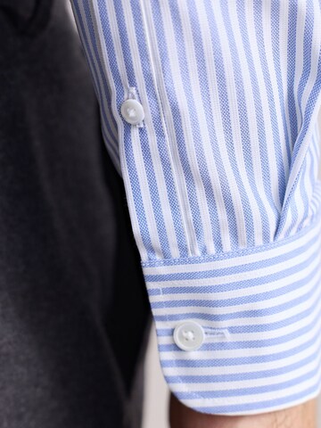 Next Slim Fit Skjorte i blå
