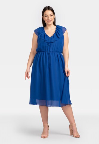 Karko Cocktail Dress 'DRACENA' in Blue: front