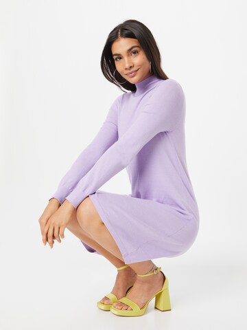 PIECES Knitted dress 'Jalina' in Purple
