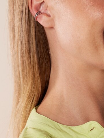 Lucardi Piercings 'Statement' in Zilver: voorkant