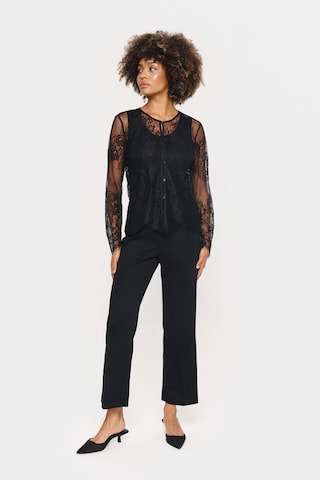 SAINT TROPEZ Bluse 'ZalviaSZ' i sort