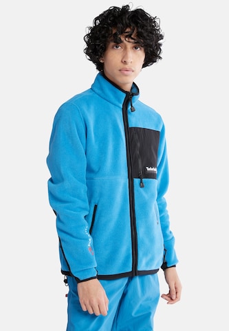 TIMBERLAND Fleece jacket in Blue: front