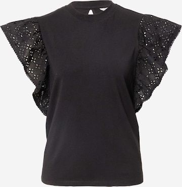 T-shirt 'GREER' OBJECT en noir : devant