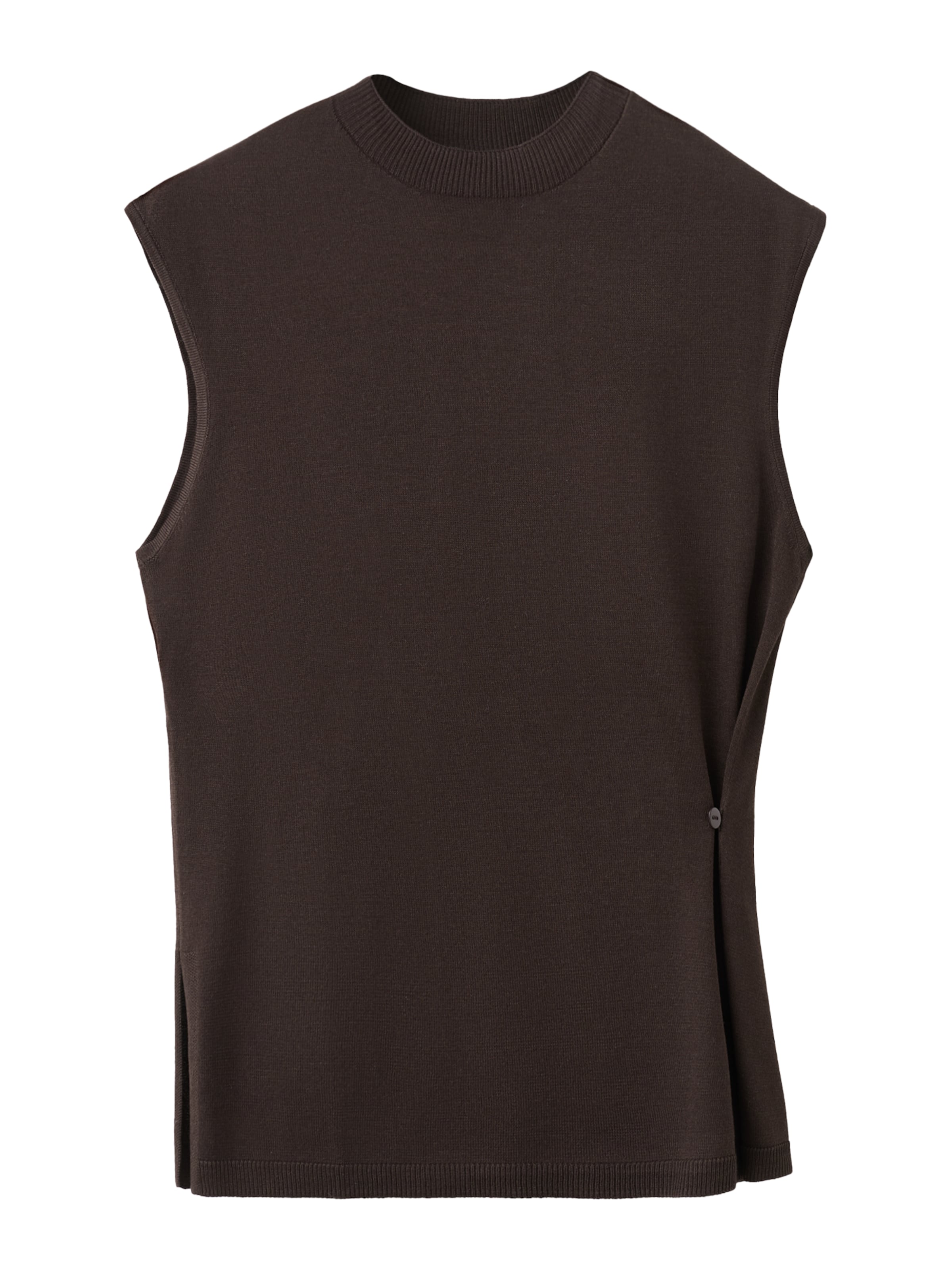 MANGO Vyšívaný top 'BIE' - Hnedá: predná strana