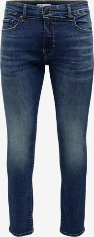 Only & Sons Skinny Jeans 'Loom' in Blauw: voorkant