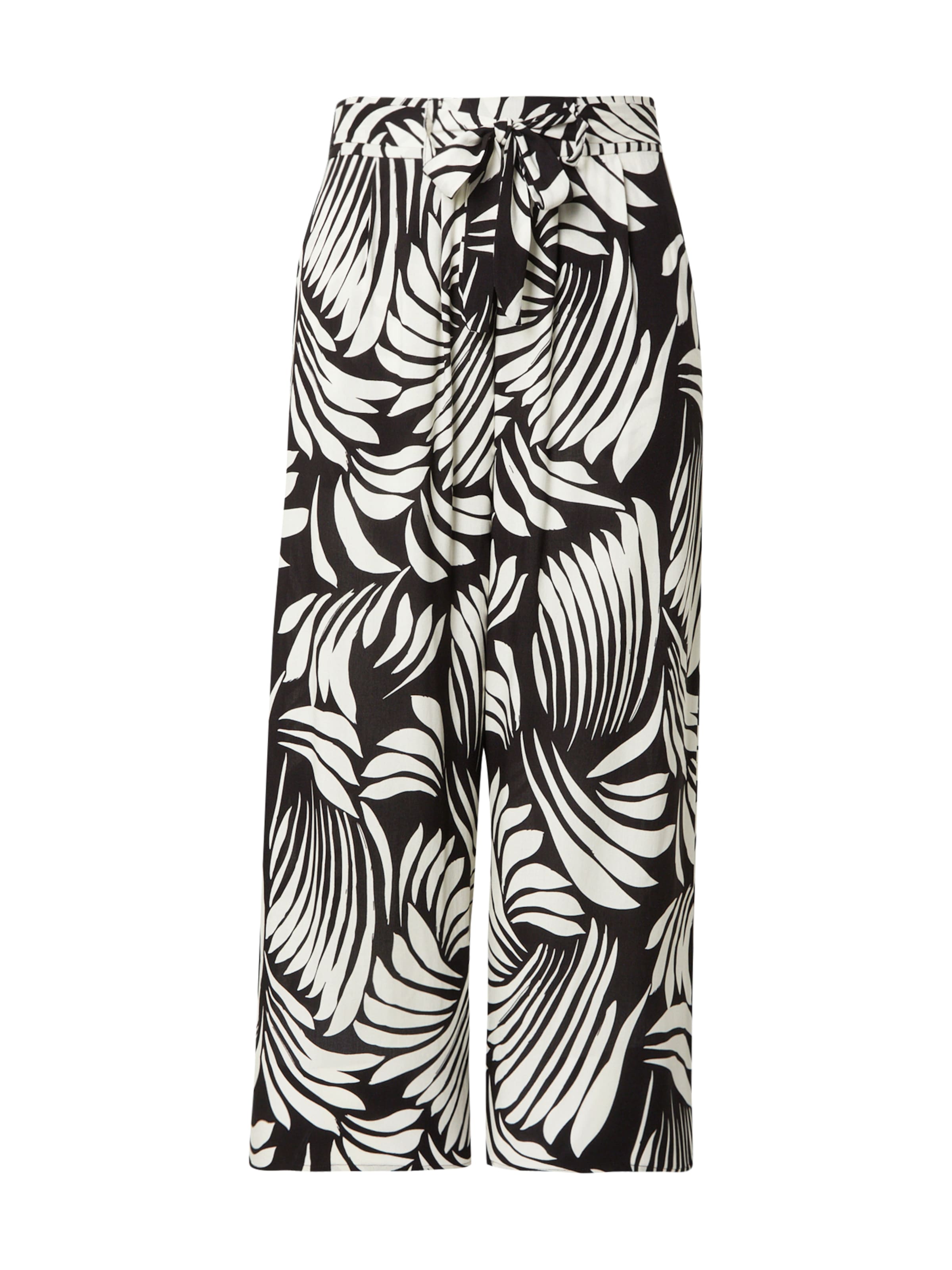 Z-OneWide Leg/ Široke nogavice Hlače 'Ci44ra' - crna boja: prednji dio