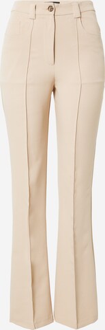 Dorothy Perkins Flared Broek in Beige: voorkant