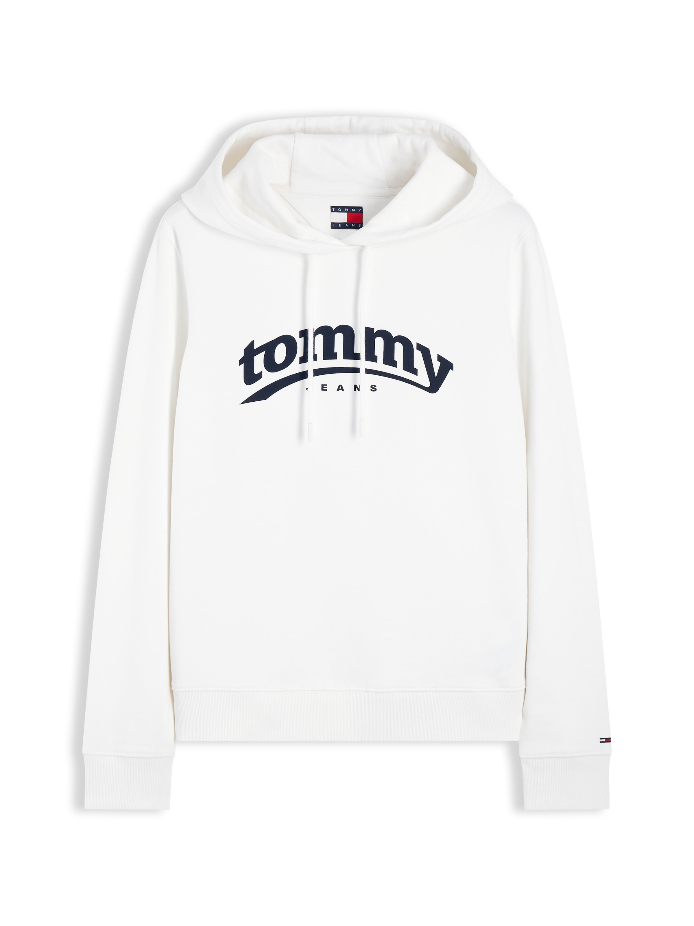 Tommy Jeans Sweatshirt 'ESS' in Weiß: Vorderseite