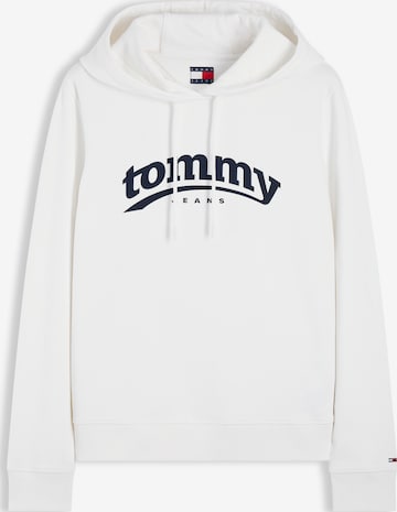 Tommy Jeans Sweatshirt 'ESS' in Weiß: Vorderseite
