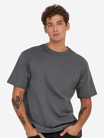 Only & Sons Shirt 'Onsfred' in Grey: front
