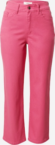 OBJECT - Regular Calças de ganga em rosa: frente