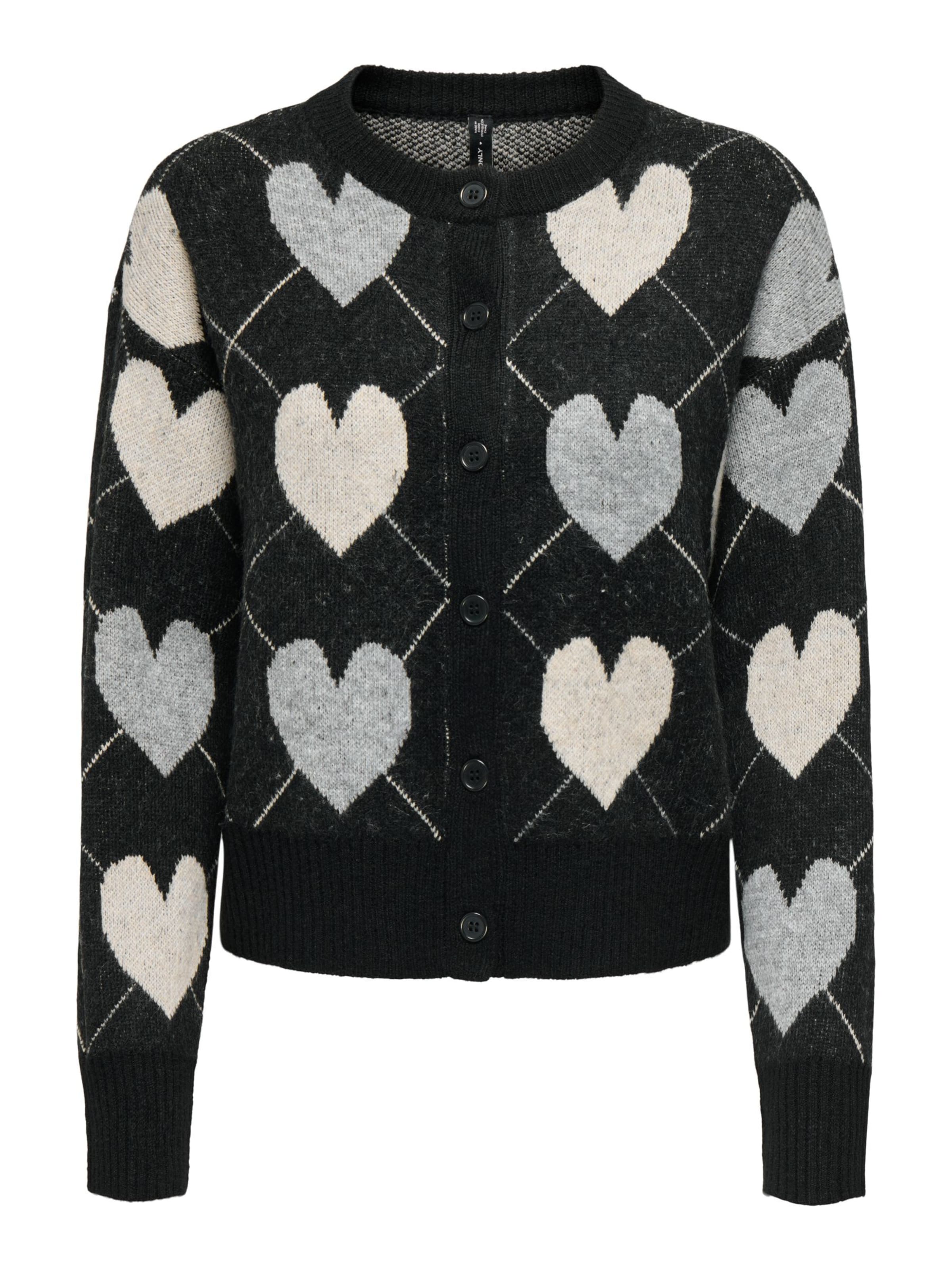 ONLY Cardigan 'ONLRITU' en XS en beige / gris / noir, Vue avec produit