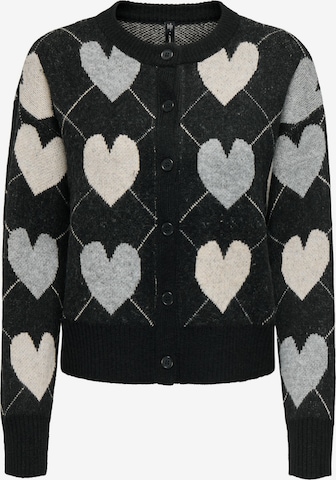 Cardigan 'ONLRITU' ONLY en noir : devant