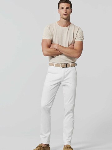 Meyer Hosen Regular Chino Pants 'Roma' in White