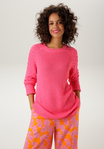 Aniston CASUAL Sweater in Pink: front