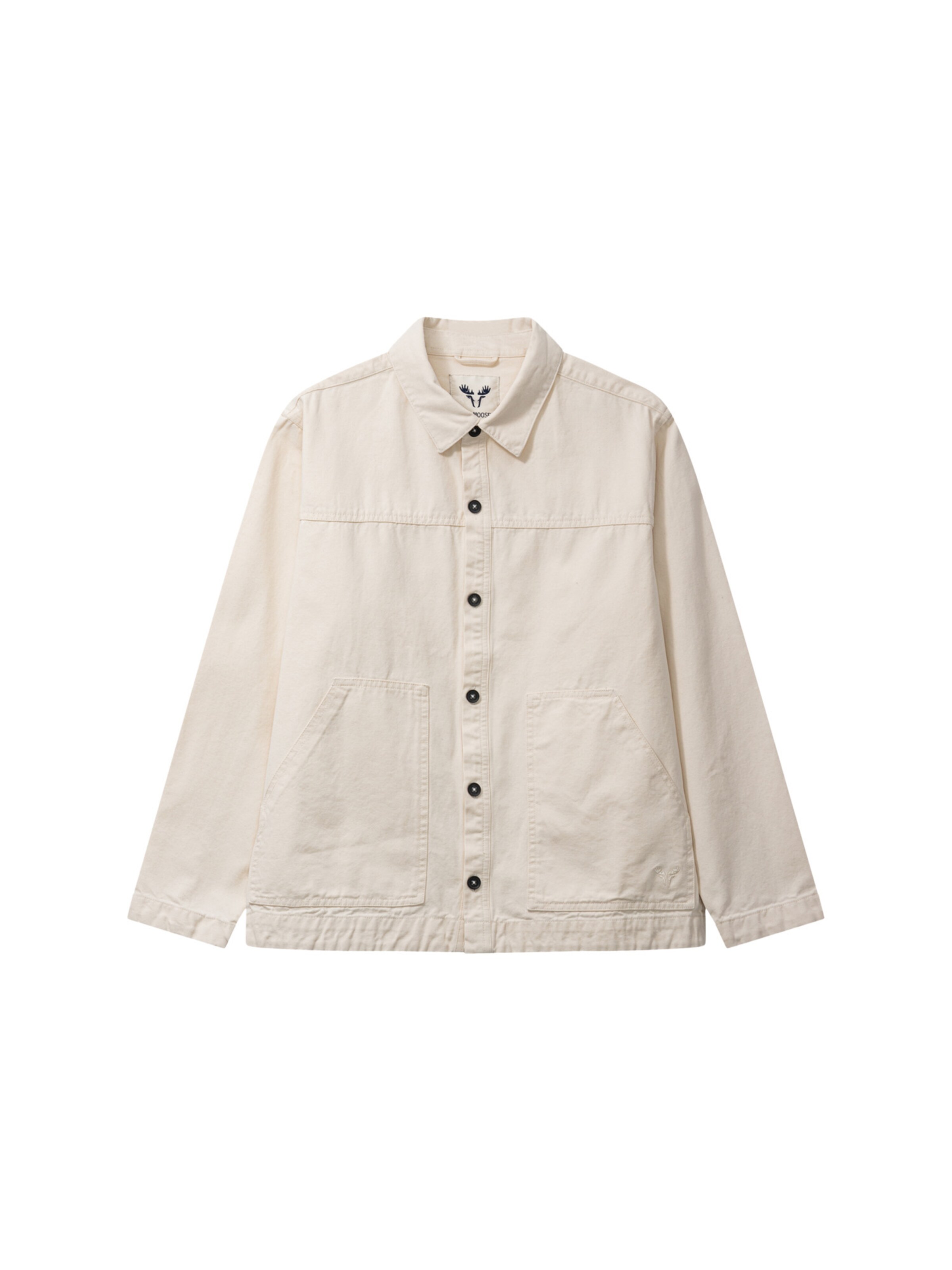 Fat Moose Regular fit Button Up Shirt 'Dereck' in Beige: front