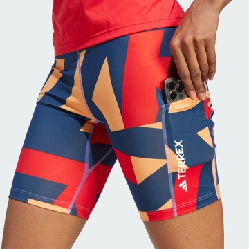 ADIDAS TERREX Skinny Outdoorbroek in Blauw