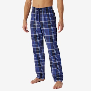 SCHIESSER Regular Pyjamahose in Blau: predná strana