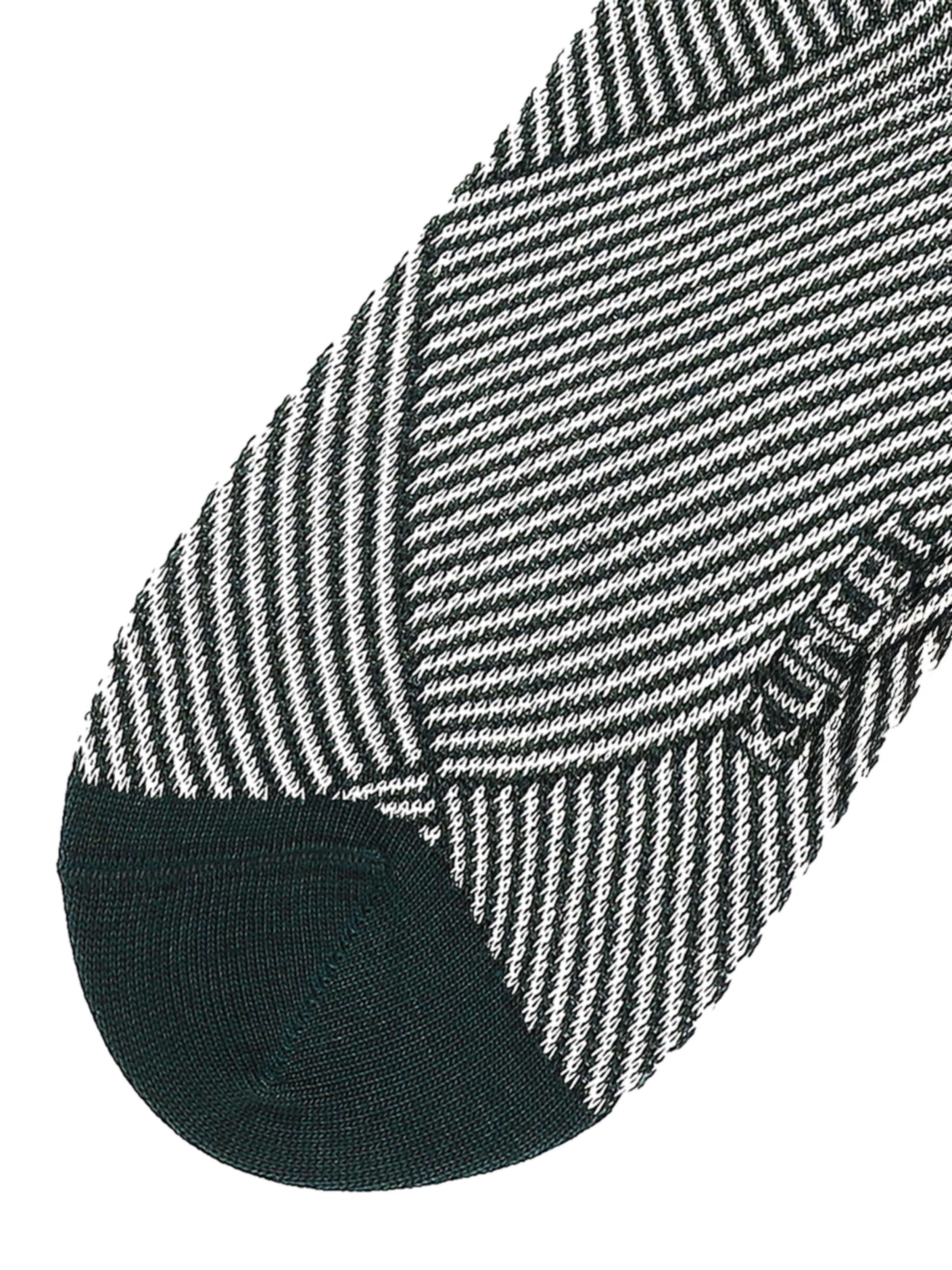 Chaussettes 'Business Check' KUNERT en vert